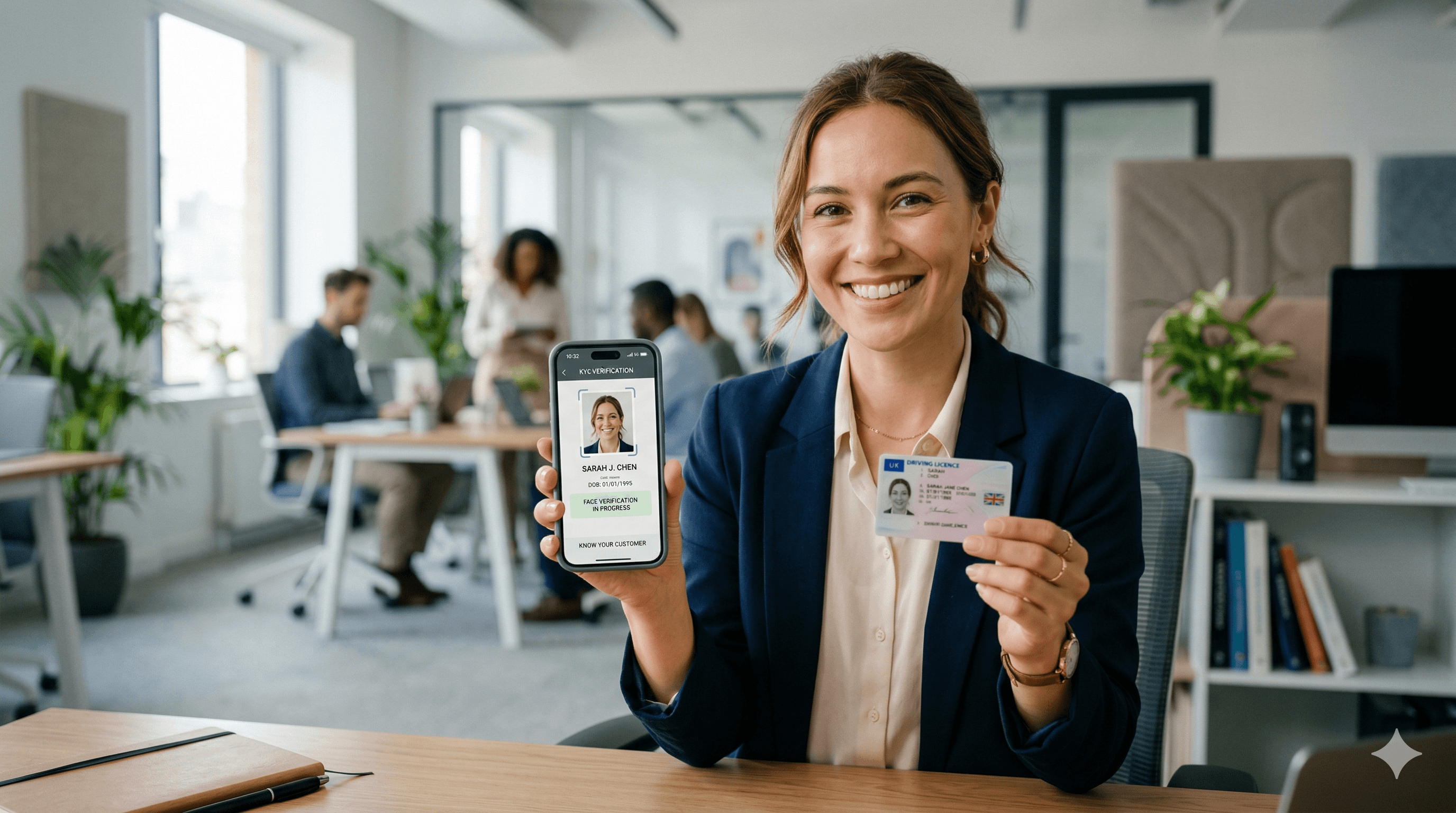 Digital identity verification illustration